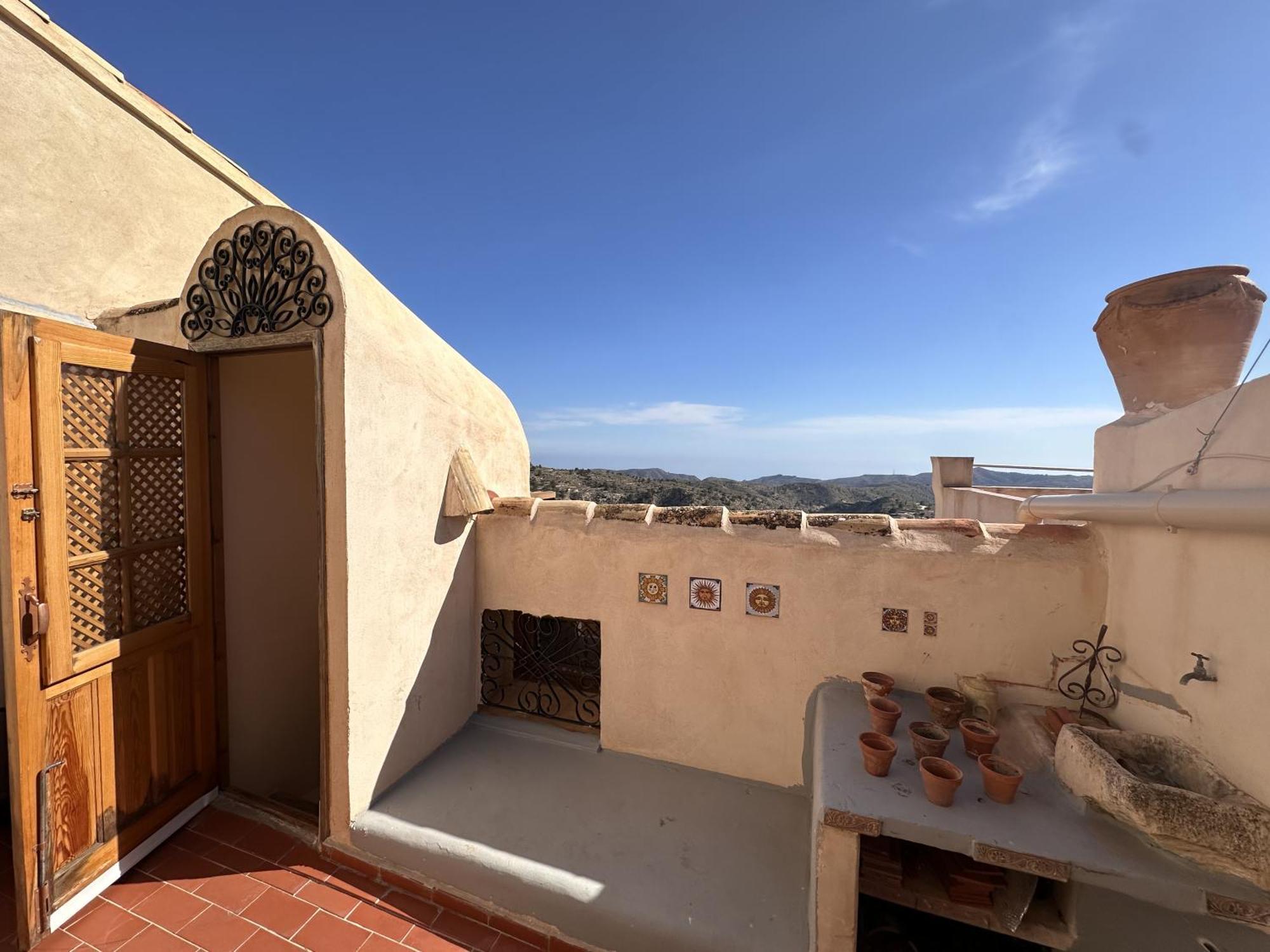 Casa Con Vistas Al Mar Y Patio De Buganvillas Aigues エクステリア 写真